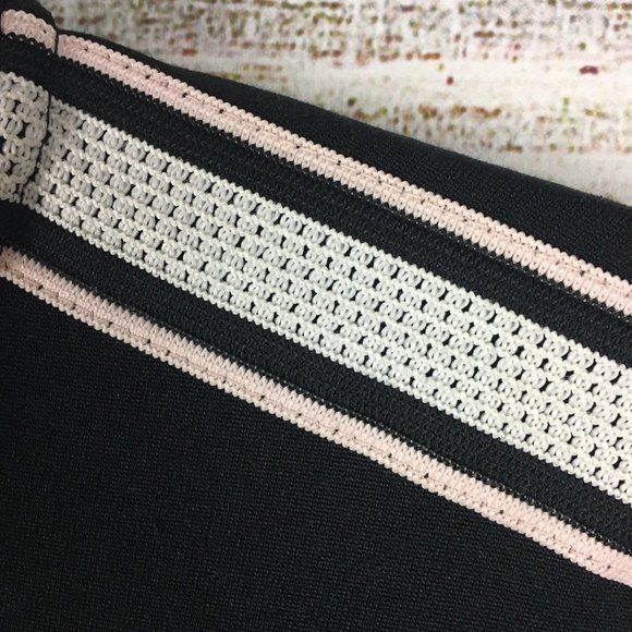 ProSpirit Track Jacket Black Mock Neck Stripe Sleeves Zip Pockets Large - Picture 5 of 12